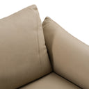 Saint Tropez - Modern Italian Beige Leather Accent Chair