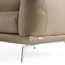 Saint Tropez - Modern Italian Beige Leather Accent Chair
