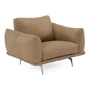 Saint Tropez - Modern Italian Desert Leather Accent Chair, view 2