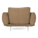 Saint Tropez - Modern Italian Desert Leather Accent Chair, view 4