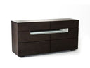 Ceres - Contemporary Brown Oak and Grey Dresser w/ LED Light