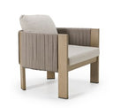 Salvora - Outdoor Beige Fabric & Grey Rope Sofa Set