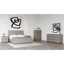Larson Modern White Leatherette & Gold Accent Chair