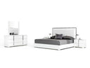 Asus - Modern Italian White Bed