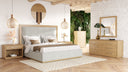Santa Barbara - Modern Grey Fabric + Natural Bed