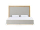 Santa Barbara - Modern Grey Fabric + Natural Bed