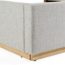 Santa Barbara - Modern Grey Fabric + Natural Bedroom Set