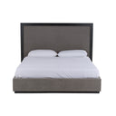 santa barbara - modern grey fabric + grey wash bed
