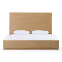 santa monica - modern natural oak bed