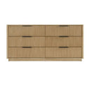 Santa Monica - Modern Natural Oak 3 Drawer Nightstand