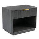 Santa Barbara + Santa Monica - Modern Grey Fabric + Grey Wash Bedroom Set