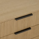 Santa Monica - Modern Natural Oak 3 Drawer Nightstand
