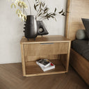 santa monica - modern natural oak bedroom set
