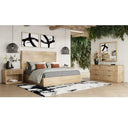 Santa Monica - Modern Natural Oak Square Mirror