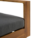 Santorini - Outdoor Olefin Fabric + Natural Teak Sofa