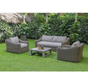 Sapelo Outdoor Beige Wicker Chair