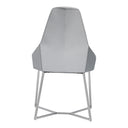 Sarah Modern Pearl Grey Leatherette Dining Chair (Set of 2)