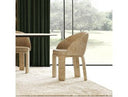 Sarkis - Modern Beige Velvet Dining Chair