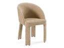 Sarkis - Modern Beige Velvet Dining Chair