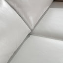 Cordova Modern Bronze & White Leather Sofa Set