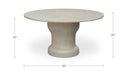 Magnolia Outdoor Dining Table Cream