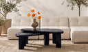 Sophie Outdoor Nesting Table Set Charcoal Lacquer