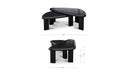 Sophie Outdoor Nesting Table Set Charcoal Lacquer