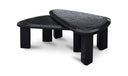 Sophie Outdoor Nesting Table Set Charcoal Lacquer