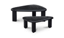 Sophie Outdoor Nesting Table Set Charcoal Lacquer