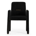 Scahill - Modern Black Fabric Dining Chair