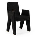 Scahill - Modern Black Fabric Dining Chair