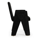 Scahill - Modern Black Fabric Dining Chair