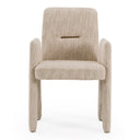 Scahill - Modern Beige Fabric Dining Chair