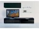 MO-USA3 Modena Modern Black TV Entertainment System Made In Italy