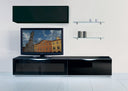 MO-USA3 Modena Modern Black TV Entertainment System Made In Italy