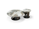 Schiff - Modern Marbled Ceramic Coffee Table Set