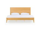 Seattle - Modern Natural Oak Bed