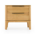 Seattle - Modern Natural Oak Bed