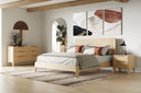 Seattle - Modern Natural Oak Bed