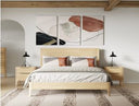 Seattle - Modern Natural Oak Bed
