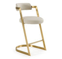 Shandra - Black Velvet + Gold Counter Stool