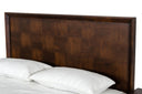 shane - modern acacia & brass bed