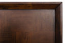 shane - modern acacia & brass bed