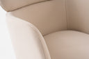 Shannon - Modern Beige Vegan Leather + Rosegold Dining Chair