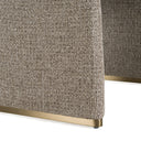 Sheena - Modern Tan Fabric + Brass Dining Chair
