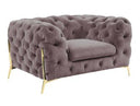 Sheila - Transitional Silver Fabric Chair
