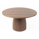 Sheridan - Mid-Century Modern Walnut + Grey Fabric Dining Set, view 3