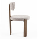 Sheridan - Mid-Century Modern Grey Fabric + Walnut Dining Chair