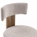 Sheridan - Mid-Century Modern Grey Fabric + Walnut Dining Chair