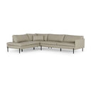Sherry - Modern Cognac Leather Right Facing Sectional Sofa